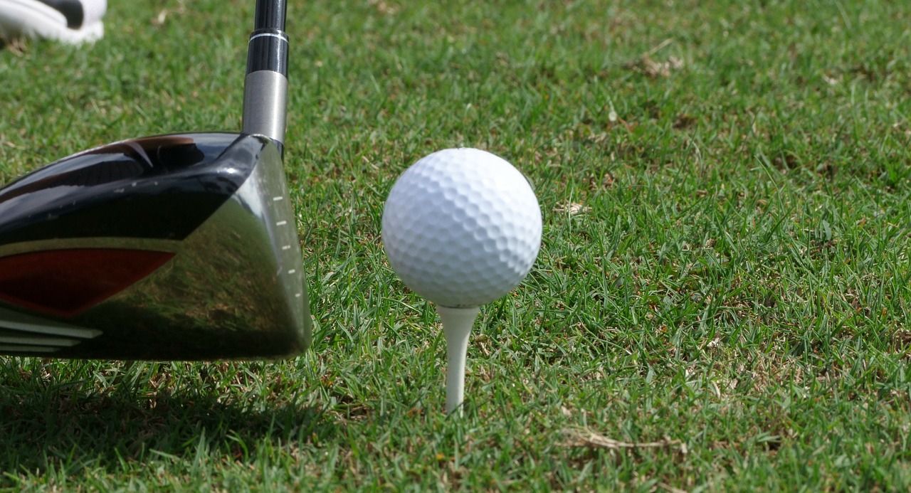 golf ball and golf club