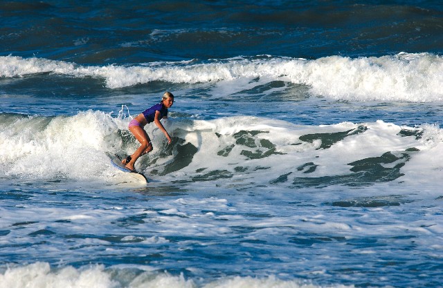 surfer on ocean wave