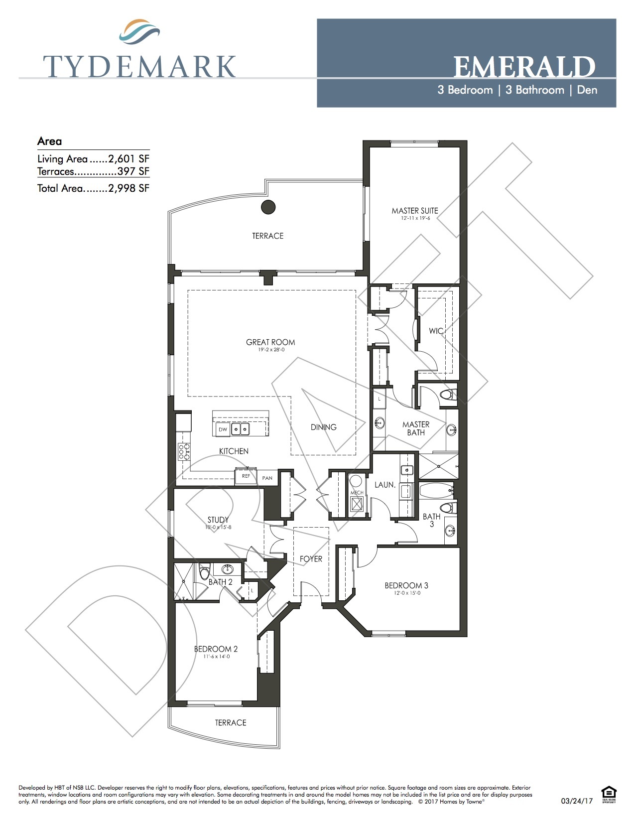 Emerald floor plan — view layout below