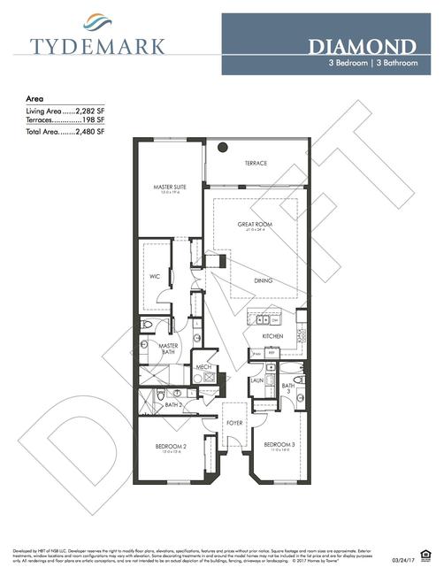 Diamond floor plan — view layout below