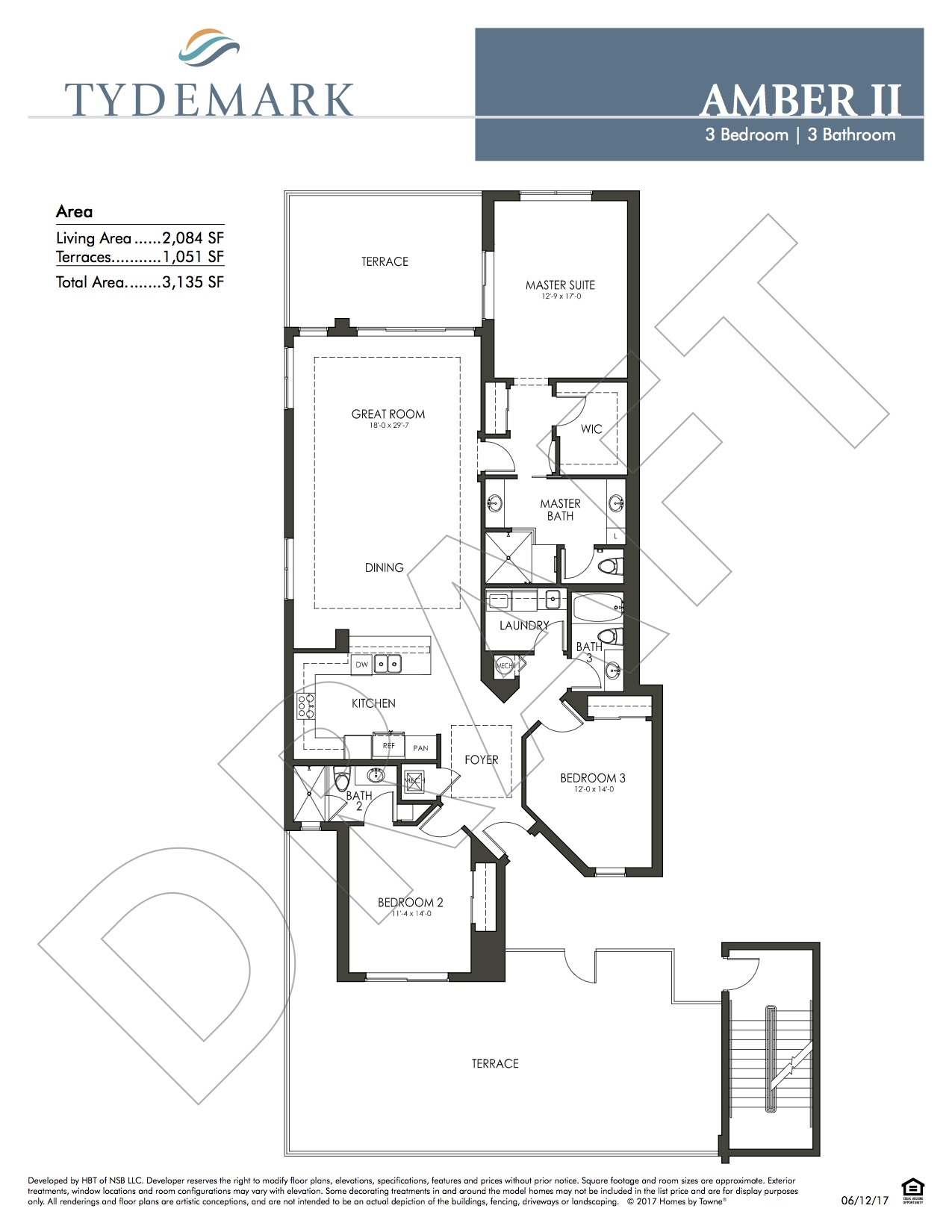 Amber II floor plan — view layout below