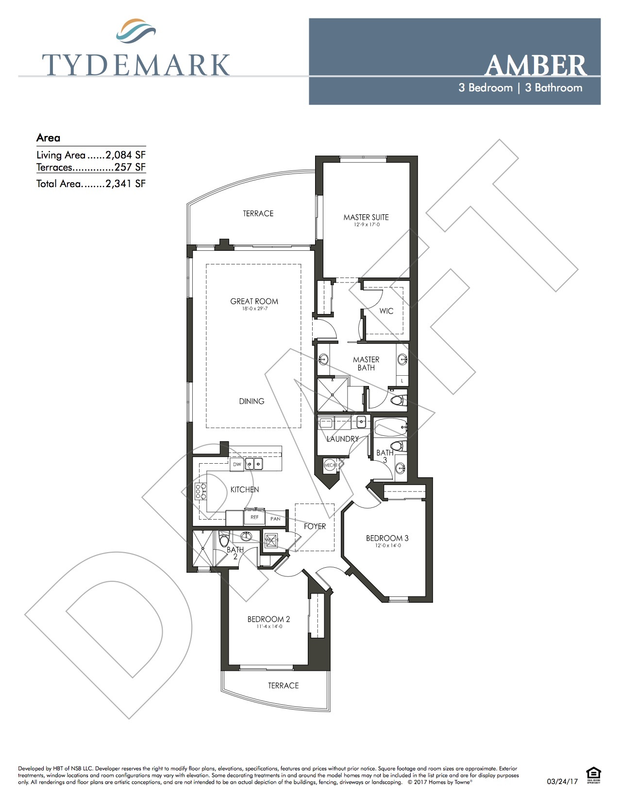 Amber floor plan — view layout below