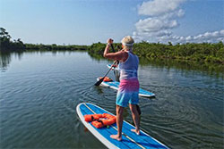 Paddle boarding